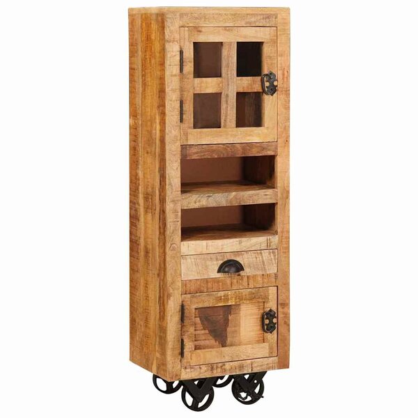 vidaXL Haut Armoire Marron 40 x 30 x 120 5 cm bois de manguier massif