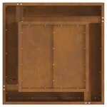 vidaXL Braise Marron 60 x 60 x 30 cm Acier résistant aux intempéries