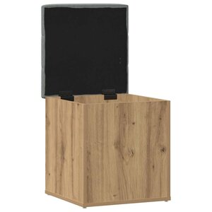 vidaXL Banc de rangement chêne artisanal 42x42x45 cm bois d'ingénierie