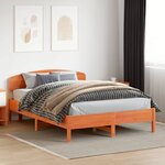 vidaXL Tête de lit cire marron 160 cm bois massif de pin