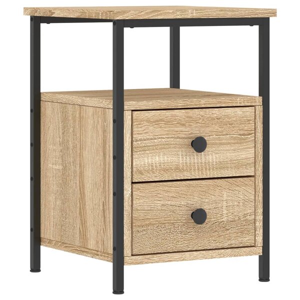 vidaXL Table de chevet chêne sonoma 34x35 5x50 cm bois d'ingénierie