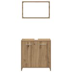 vidaXL Ensemble de meubles salle de bain 3 Pièces bois d'ingénierie