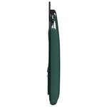vidaXL Tête de lit suspendue Avec lumière LED Vert foncé Tissu