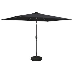 vidaXL Parasol de jardin avec lumières LED et base 200 x 300 cm