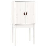 vidaXL Buffet haut Blanc 60x40x120 cm Bois massif de pin