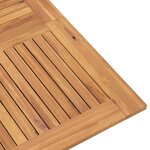 vidaXL Table pliable de jardin 110x110x75 cm bois massif de teck