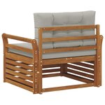 vidaXL Canapé d’extérieur Bois d'acacia massif et polyester