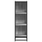 vidaXL Bibliothèque sonoma gris 33 5x33x107 5 cm bois d'ingénierie