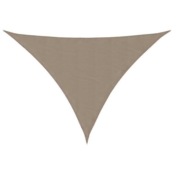 vidaXL Voile de parasol tissu oxford triangulaire 5x5x6 m taupe