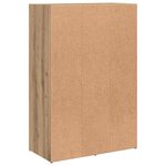 vidaXL Bibliothèque chêne artisanal 60 5x30x90 cm bois d'ingénierie