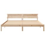 vidaXL Cadre de lit Marron 200 x 200 cm Bois massif en pin