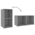 vidaXL Meubles TV 4 Pièces Gris béton 72x35x36 5 cm Bois d'ingénierie