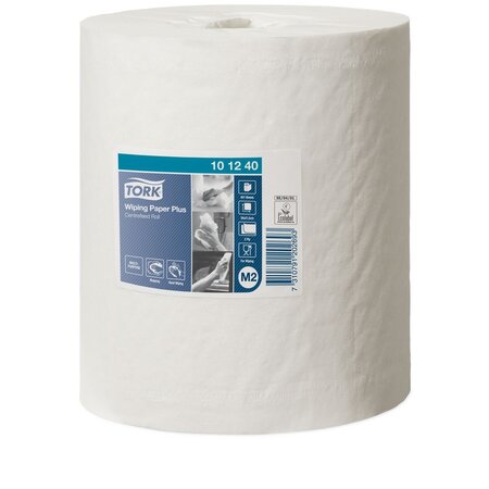 Serviettes de nettoyage Wiper 420 Advanced M2 Wiping Paper Plus, double épaisseur, 457 feuilles, recyclées, 220 mm, blanc (paquet 6 x 457 feuilles)