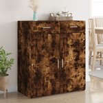 vidaXL Buffet chêne fumé 80x42 5x93 cm bois d'ingénierie