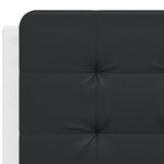 vidaXL Cadre de lit sans matelas blanc et noir 120x200 cm similicuir