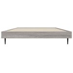 vidaXL Cadre de lit sans matelas sonoma gris 100x200 cm