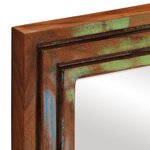 vidaXL Miroir salle de bain 50x70 cm bois massif d'acacia et verre