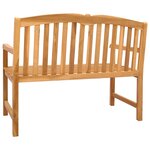 vidaXL Banc en Bois Sculpté en Rose 114 x 60 x 95 cm Naturel