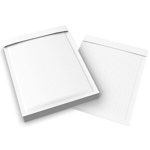 Lot de 20 pochette papier ondulé blanche 340x240 mm