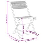 vidaXL Ensemble à manger de jardin 5Pièces beige polypropylène et bois