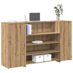 vidaXL Bureau réception chêne artisanal 180x50x103 5cm bois ingénierie