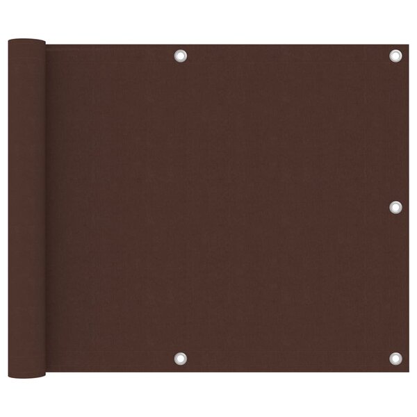vidaXL Écran de balcon Marron 75x600 cm Tissu Oxford