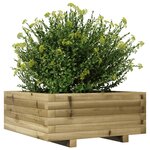 vidaXL Jardinière 60x60x26 5 cm bois de pin imprégné
