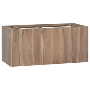 vidaXL Armoire murale de salle de bain 90x39x40 cm Bois de teck massif