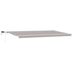 vidaXL Auvent Rétractable Gris clair 600 × 300 cm Tissu et acier