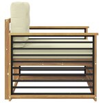 vidaXL Canapé d’extérieur Polyester Blanc