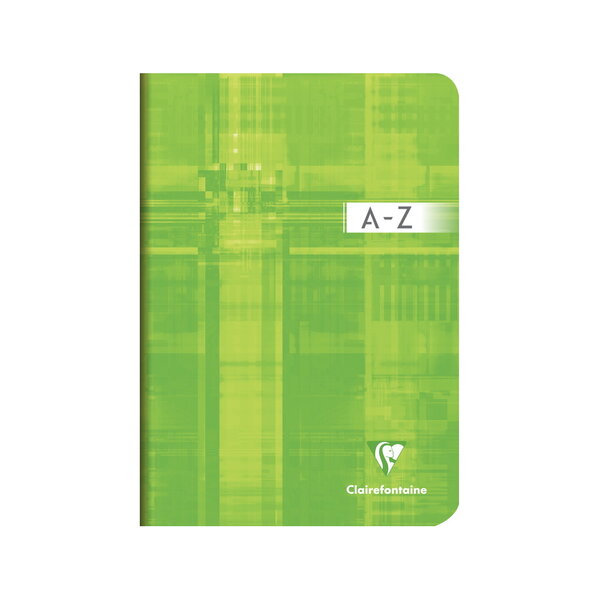 Cahier Répertoire Vocabulaire A5 - 96 Pages lignées - Onglets plastifiés - Vert
