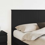 vidaXL Tête de lit Chêne noir 160 cm Bois d'ingénierie