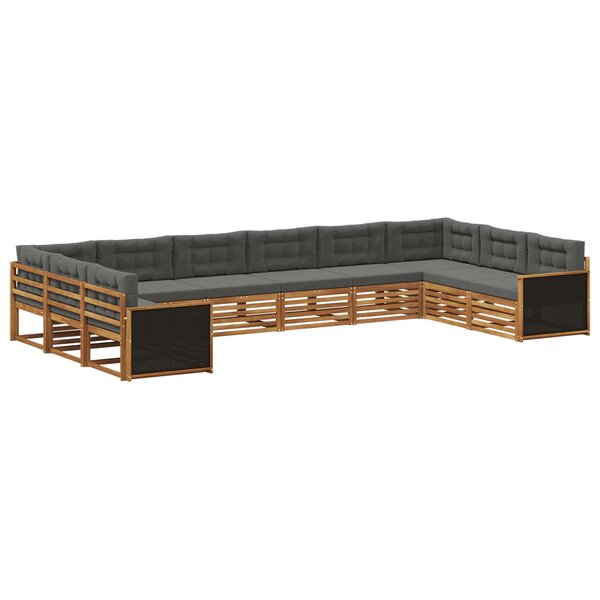vidaXL Ensembles de canapés 10 pc Bois d'Acacia Massif