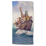 Good morning serviette de plage noah 75x150 cm multicolore