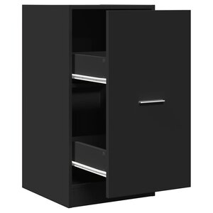 vidaXL Armoire d'apothicaire noir 40x41x77 5 cm bois d'ingénierie