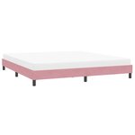 vidaXL Cadre de lit sans matelas rose 200x210 cm velours