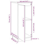 vidaXL Buffets 2 Pièces Marron miel 31 5x34x75 cm Bois massif de pin