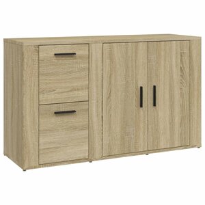 vidaXL Buffet Chêne sonoma 100x33x59 5 cm Bois d'ingénierie