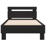 vidaXL Cadre de lit Chêne noir 193 x 95 x 88 cm Bois d'ingénierie