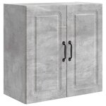 vidaXL Armoire Murale Gris béton 59 x 31 x 60 cm Bois d'ingénierie