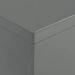 vidaXL Table basse Gris brillant 115x55x31 cm MDF
