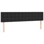 vidaXL Sommier à lattes de lit avec matelas noir 120x190 cm similicuir