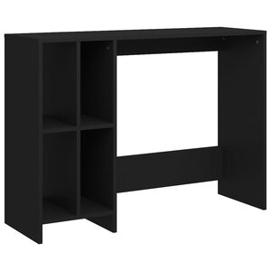 Bureau table poste de travail meuble d'ordinateur informatique étude d'ordinateur portable bois d'ingénierie noir 02_0023761
