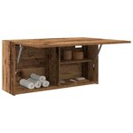 vidaXL Armoire murale de bain vieux bois 80x25x40 cm bois d'ingénierie