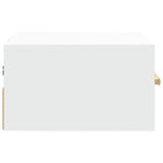 vidaXL Table de chevet murale blanc 35x35x20 cm