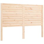vidaXL Cadre de lit avec tête de lit 140x190 cm bois massif