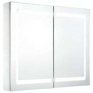 vidaXL Armoire de salle de bain à miroir LED 80x12 2x68 cm