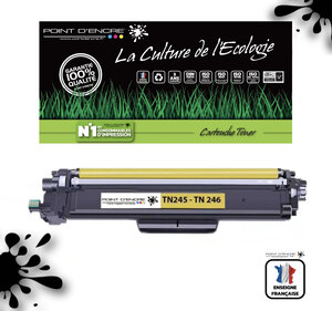 TN241 / TN245 / TN242 / TN246 - JAUNE - Grande capacité