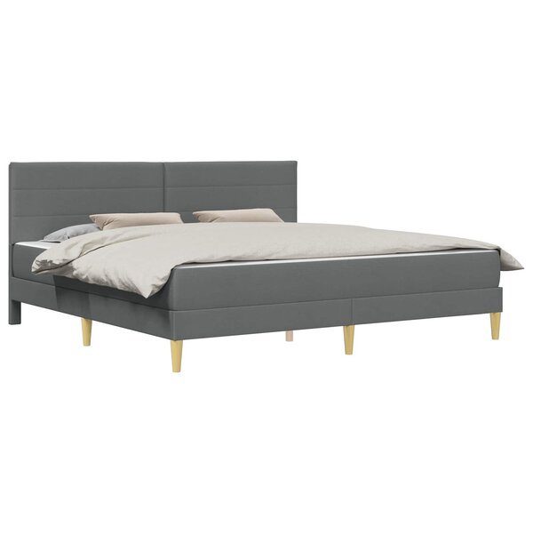 vidaXL Cadre de lit 180 x 200 cm Gris foncé