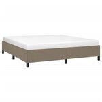 vidaXL Cadre de lit sans matelas taupe 160x200 cm tissu